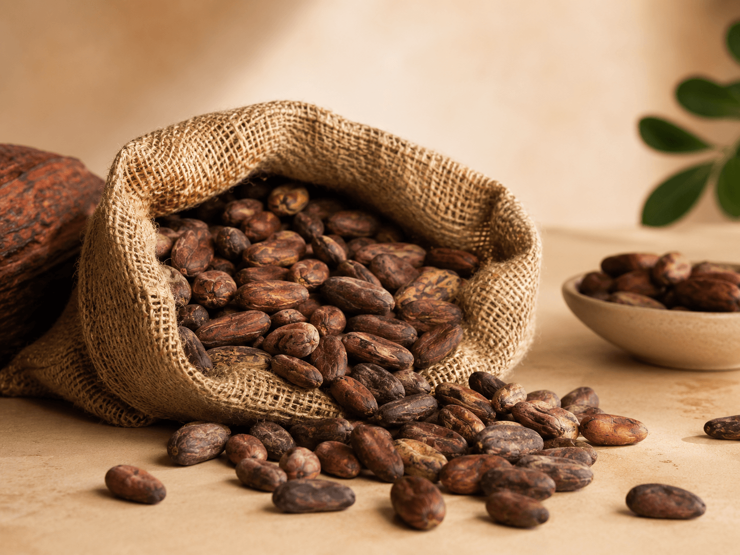 Fèves de cacao fermentées et séchées